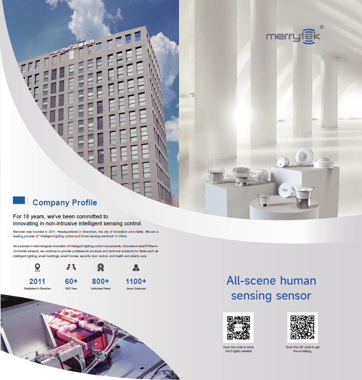 All-scene human sensing sensor poster foldout